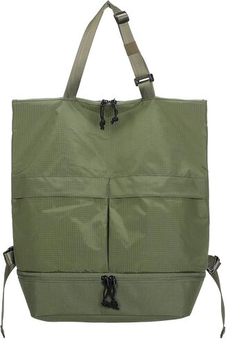 Barsine Convertible Tote Backpack with Shoe Compartment, 28L Large Foldable Backpack for Travel Lightweight, Dark Green in Saudi Arabia