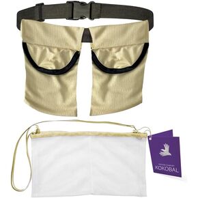Mastectomy Drain Holder | A Mastectomy Recovery Must Haves | Adjustable Mastectomy Drain Pouch Holder with Shower Bag Set for Breast Surgery Recovery Supplies (Tranquil Tan)