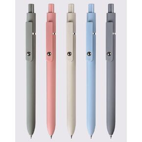 sencoo 5 pack Blue Gel Pens Quick Dry Ink Pens Fine Point Retractable Roller Ball Pens 0.5mm Smooth Writing Pens Cute Pens Aesthetic pens for School Office Home Diary Gift Pens (Blue)