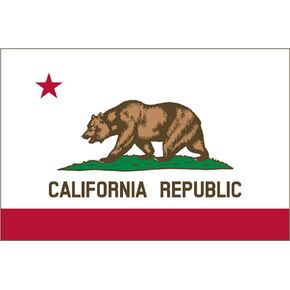 California Sticker CA Republic State Flag Auto Car Decal Bumper Window Sticker (3x5")