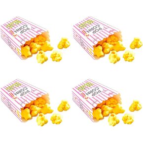 4 Boxs Popcorn Pencil Eraser Set Cute Popcorn Style Rubber Pencil Eraser for Kids Students School Office Supplies Party Favors