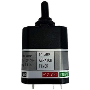 Pactrade Marine Boat Aerator Livewell Timer 10Amp 3Position Toggle 30Sec/3Mins.
