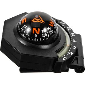BESPORTBLE Car Dashboard Compass Car Mount Compass Black Compass for Vehicle Boat