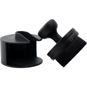VIKING Tire Shine Applicator Brush, Tire Dressing Applicator Brush for Car, Storage Stand Included, Black, 2.3 Inch Diameter