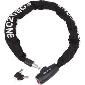 FUBOZONE Heavy Duty Bike Chain Locks, Bicycle Disc Locks, Scooter Motorcycle Cable Locks,Made of Solid Manganese Steel, It is Very Safe.（Size:38.64 in Length x 9 mm Dia/Weight：2.97 Ib）