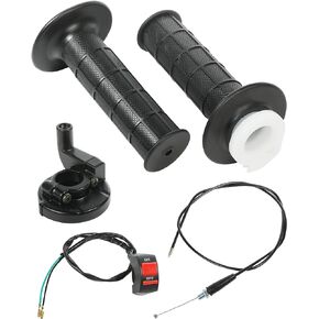 22mm Mini Bike Throttle,Twist Throttle Accelerator Handle Grips,Car Accessories Bike Throttle Cable Kit,Bike Parts,Twist Throttle Cable Kit for 50 90 110 125cc Pit Bike Dirt Bike