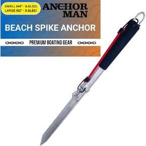 Beach Spike Anchor for PWCs, Small to Medium Boats, Kayaks, Canoes, Jet Skis and Multipurpose | Pure Carbon Steel and is 100% Hot Dipped Galvanized