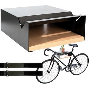 Bicycle Wall Mount S-Rack Bicycle Holder Aluminium Wood - Bicycle Mount for Road Bike Gravel Bike Touring Bike - Bicycle Stand Wall Indoor Storage for Garage Living Room