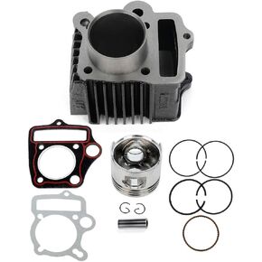 SCITOO Engine Cylinder Heads fits for Honda S65 SL70 XL70 XR70R C70 CL70 CRF70F CT70 NEW Cylinder Piston Rings and Gasket Kit