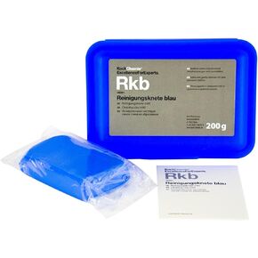 KOCHCHEMIE Koch-Chemie - Abrasive Clay Bar - Reinigungsknete Rot, Safe for Paintwork and Glass, Removes Stubborn Deposits (200 Grams)