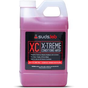 Suds Lab XC X-Treme Conditions Wash, Deep Cleaning Car Wash Soap For A Fresh Start, Remove Old Wax And Sealants, Surface Prep, For New Polish or Coating, Spot Free Shine 64 oz.