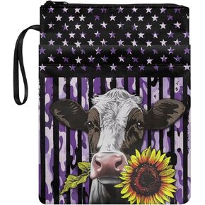 Butterfly Daisy Print Book Sleeve for Book Lovers, Portable Book Sleeves with Zipper Book Covers for Hardcover Washable Book Sleeves for Paperbacks, 11.4 Inch X 8.7 Inch