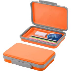 صندوق تخزين مرن أكاديمي مع غطاء، تصميم مقلمة قابل للطي للحرف واللوازم المدرسية، 3 عبوات in Kuwait