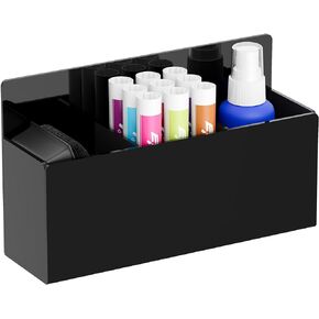 Acrylic Magnetic Dry Erase Marker Holder, Magnetic Pen Pencil Cup Holder Organizer for Whiteboard, Fridge, Locker - Clear