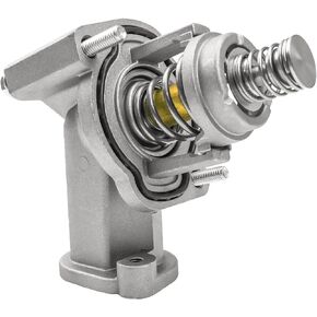 Engine Coolant Thermostat and Housing Assembly Fit for Cadillac CT5 2020-2022 CT6 2016-2020 CTS 2016-2019 ATS 2016-2019 Chevrolet Camaro 2016-2022 GMC Canyon 2017-2022 Replace 15-81889 12678784