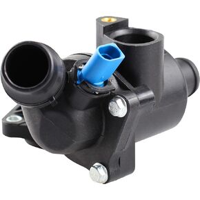 BOXI 902-814 Thermostat Housing Kit Assembly/Water Outlet with Sensor O-ring Fit for 2002 2003 2004 2005 2006 for Audi A4 / 2002 2003 2004 2005 A4 Quattro 1.8L (Replace 06B121111K 06B 121 111K)