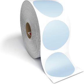 2" Circle Direct Thermal Perforated Stickers Labels for Barcodes, Address, Small Business Labeling, Inventory and Color Coding – Compatible with Zebra, Rollo, Munbyn, and More (Blue, 6 Rolls)