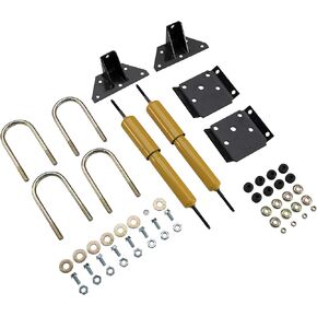 Lippert Heavy-Duty Shock Mount Kit for RV Trailers, Fits 3 in. Axle Tube, Shock Absorbing, Complete Bolt-On Mounting Kit, Gas Shocks, Suspension Repair Parts - 281281