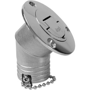 1-1/2"(38mm) Gas Boat Deck Fill/Filler with Keyless Cap Fit for Boat Yacht Caravan, 316 Stainless Steel