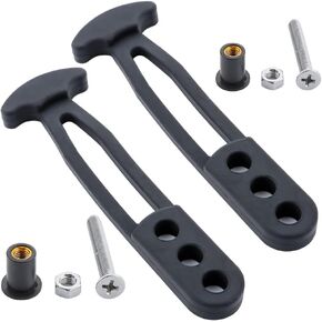 2 Pcs Boat Telescoping Ladder Strap, 3 Adjustable Mounting Holes for 2 Step 3 Step Ladder(M)