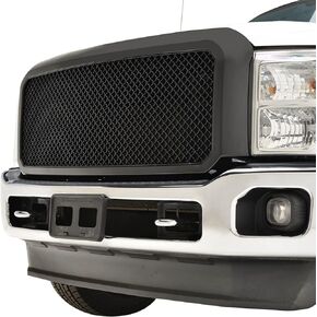 EAG Mesh Front Hood Grille ABS Replacement Upper Full Grill Fit for 11-16 Ford F250/F350 Super Duty
