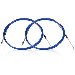 10FT 13FT 20FT 8FT Marine Throttle Shift Control Cable 33C Blue Compatible with Marine Outboard Engine Control Box (2Pcs,8ft/2.4 Meter) in Kuwait