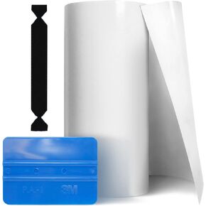 VViViD Clear Paint Protection Bulk Vinyl Wrap Film 12 Inches x 60 Inches Including 3M Squeegee and Black Felt Applicator