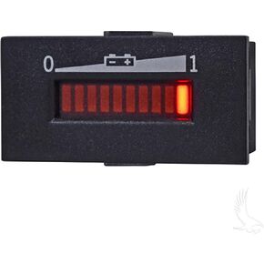 Red Hawk CGR-109 Charge Meter Compatible With/Replacement For Club Car 101814201, Yamaha JR1-H831C-10-00 golf carts