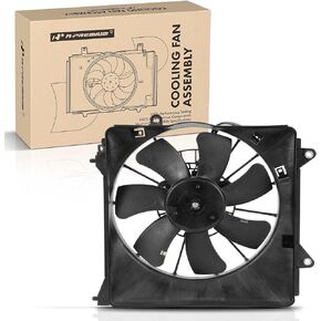 A-Premium Engine Radiator Cooling Fan Assembly Compatible with Select Honda Models - Insight 2010-2014, CR-Z CRZ 2011-2016 - Replace# 38611RBB003, 38615RBJ003