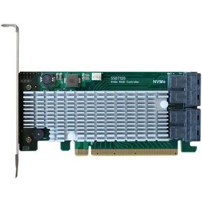 HighPoint Technologies Rocket 1120 - PCIe 3.0 x16 4-Port U.2 NVMe AIC. Unbeatable Peformance (PEX8747); No-Bifurcation Required