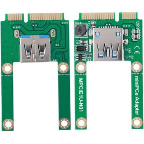 Tumpcez USB to Half Mini Pcie USB 2.0 Network Card, MSATA to USB Conversion Card Mini PCI - E Expansion Converter Adapter USB2.0 mPCI - E