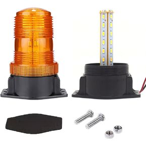 30 LEDs Amber Forklift Beacon Strobe Light, Ultra Visible Safety Warning Flashing Lights - Ideal for Forklifts, Golf Carts, Cars, Trucks & Tractors