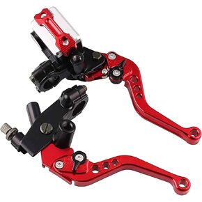 PACEWALKER Universal Motorcycle 7/8" 22mm Handlebar Brake Master Cylinder Clutch Lever Left & Right Set for Honda Kawasaki Suzuki Yamaha
