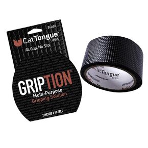 CATTONGUE GRIPS Non-Abrasive Grip Tape Roll Heavy Duty Non Slip Tape for Indoor & Outdoor Use, Customizable & Waterproof Anti Slip Tape for Thousands of Uses (Glow in The Dark, 2pk)