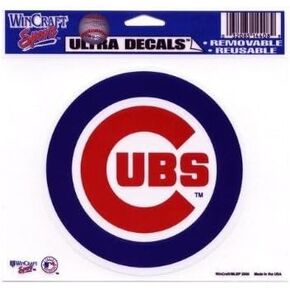 WinCraft MLB Chicago Cubs Ultra Color Decal, 5"x6", Team Color