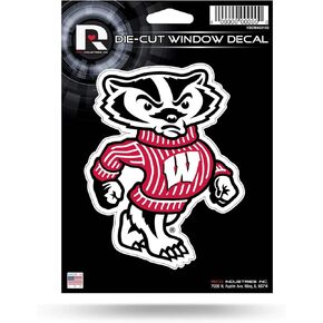 Rico Industries NCAA Wisconsin Badgers Medium Die Cut Decal, 5.00" x 7.00" in Saudi Arabia
