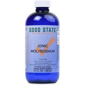 Good State Liquid Ionic Molybdenum (96 servings at 2 mg elemental, plus 2 mg fulvic acid - 8 fl oz)