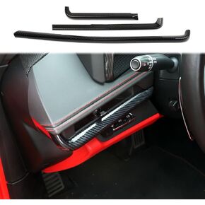 Carbon Fiber Interior Control Dashboard Cover Trims for Chevrolet Corvette C8 2020-2022 Decoration Accessories