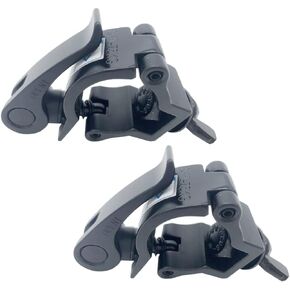 Black Quick Release DJ Stage Lighting Truss Clamp OD Tubing Pipe 1-1/4-1-3/8 inches 32-35mm Heavy Duty 165 Lbs TUV Aluminum