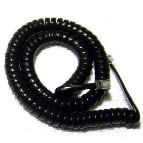 Handset Cord 12 Ft Black Heavy Duty New in a Factory Sealed Bag