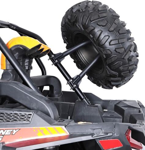 حامل الإطارات الاحتياطية KEMIMOTO UTV حامل الإطارات الاحتياطية العالمي متوافق مع Polaris RZR XP 1000 / XP4 1000 / XP Turbo / XP4 Turbo CFMOTO Zforce Uforce Kawasaki Mule يناسب قفص دائري مقاس 1.5 بوصة - 2 بوصة in Saudi Arabia