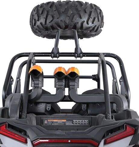 حامل الإطارات الاحتياطية KEMIMOTO UTV حامل الإطارات الاحتياطية العالمي متوافق مع Polaris RZR XP 1000 / XP4 1000 / XP Turbo / XP4 Turbo CFMOTO Zforce Uforce Kawasaki Mule يناسب قفص دائري مقاس 1.5 بوصة - 2 بوصة in Saudi Arabia