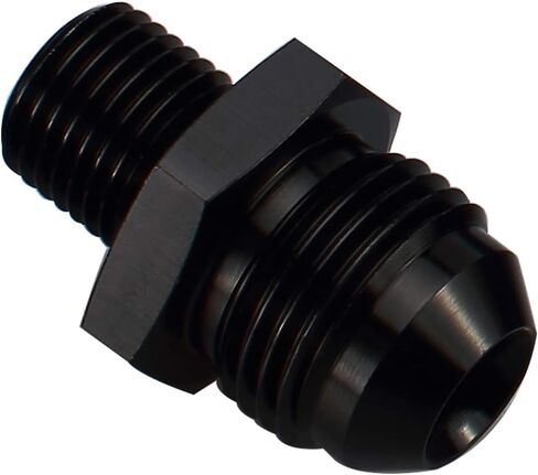 Male M12 x 1.25 Metric Thread to -6 AN Flare Adapter Aluminum Black in Saudi Arabia