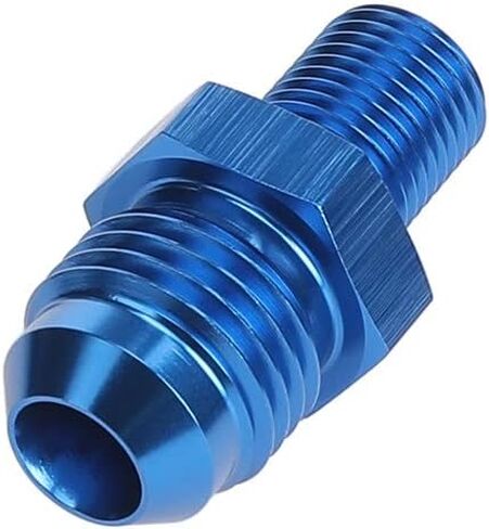 Male M12 x 1.25 Metric Thread to -6 AN Flare Adapter Aluminum Black in Saudi Arabia