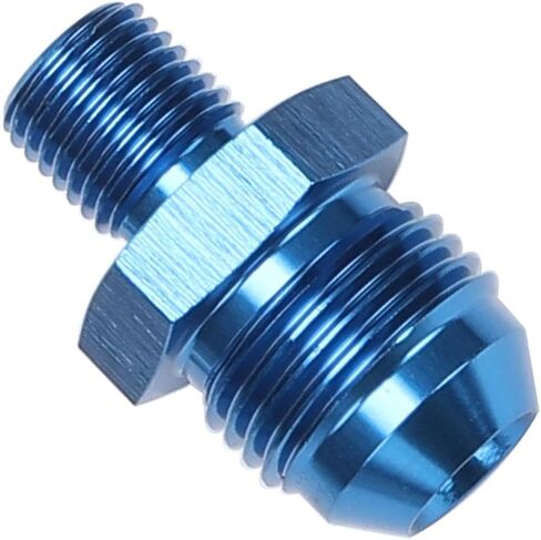 Male M12 x 1.25 Metric Thread to -6 AN Flare Adapter Aluminum Black in Saudi Arabia