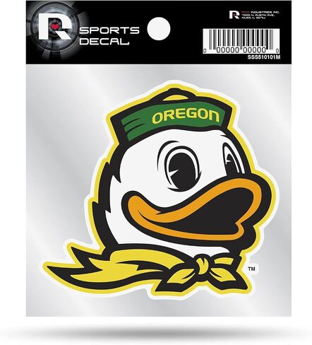 ملصق صغير الحجم من Rico Industries NCAA Oregon Ducks مقاس 10.16 سم × 10.16 سم in Saudi Arabia