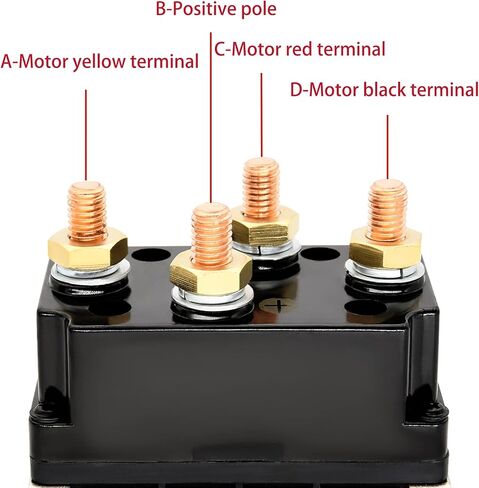 مرحل الملف اللولبي للونش 12 فولت 500 أمبير، موصل الونش متوافق مع ونش 8000-15000 رطل ATV UTV 4WD 4x4 in Kuwait