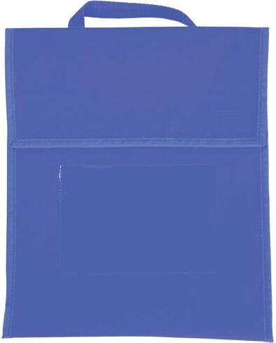 Really Good Stuff Blue Book Pouch Bags - Water Resistant -Medium- Classroom Book Buddy for Books, Homework, Supplies- Durable Design with Stitched-On Handle & Name Tag in Saudi Arabia
