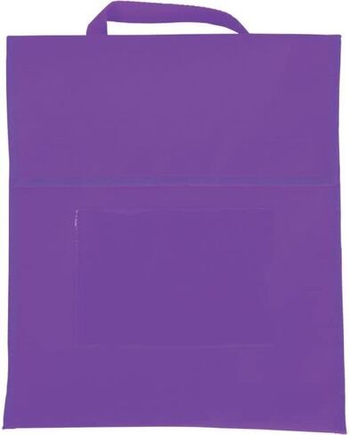 Really Good Stuff Blue Book Pouch Bags - Water Resistant -Medium- Classroom Book Buddy for Books, Homework, Supplies- Durable Design with Stitched-On Handle & Name Tag in Saudi Arabia