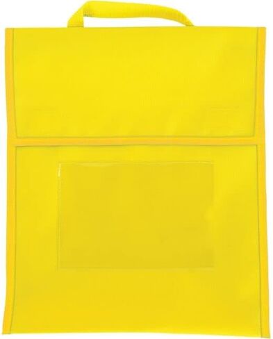 Really Good Stuff Blue Book Pouch Bags - Water Resistant -Medium- Classroom Book Buddy for Books, Homework, Supplies- Durable Design with Stitched-On Handle & Name Tag in Saudi Arabia